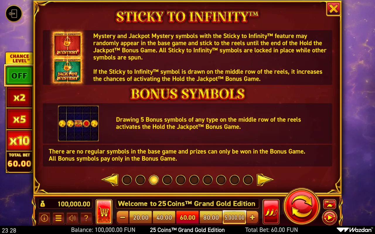Game rules, page 3 — 25 Coins Grand Gold Edition