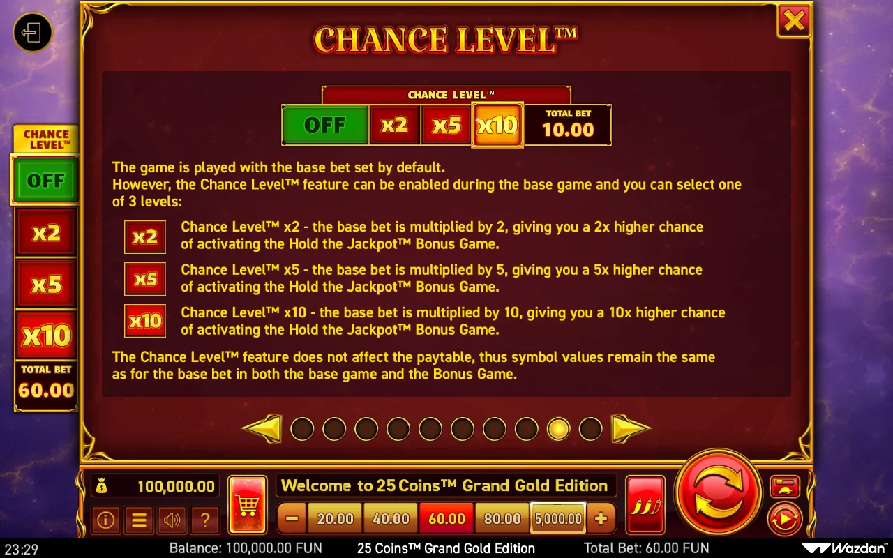 Game rules, page 9 — 25 Coins Grand Gold Edition
