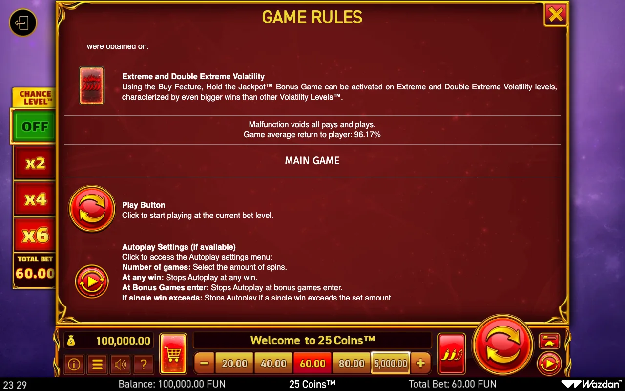 Game rules, page 12 — 25 Coins