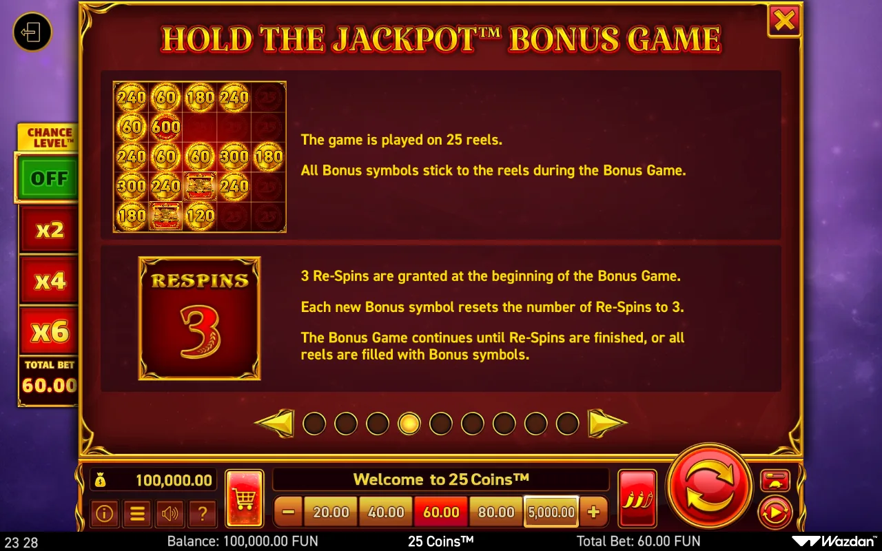 Game rules, page 4 — 25 Coins