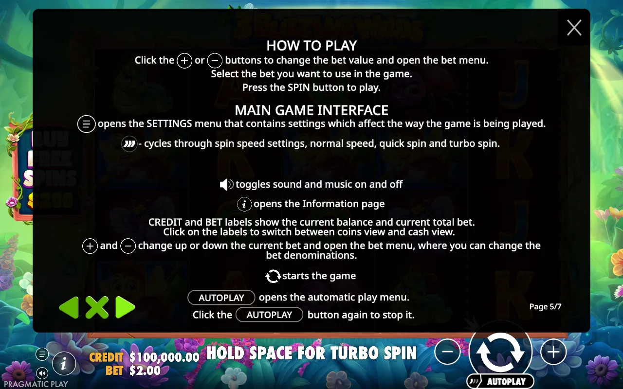 How to play — 3 Buzzing Wilds