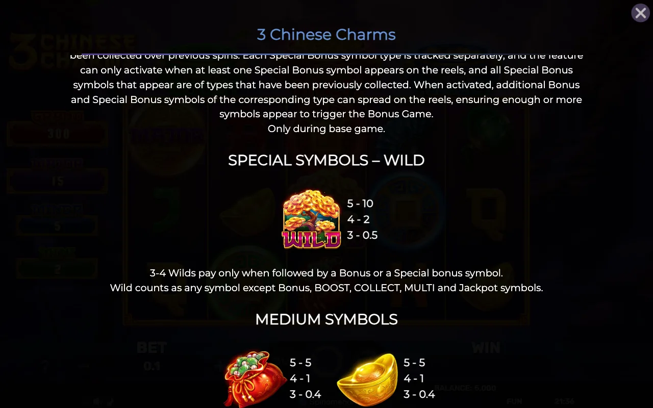 Game rules, page 5 — 3 Chinese Charms
