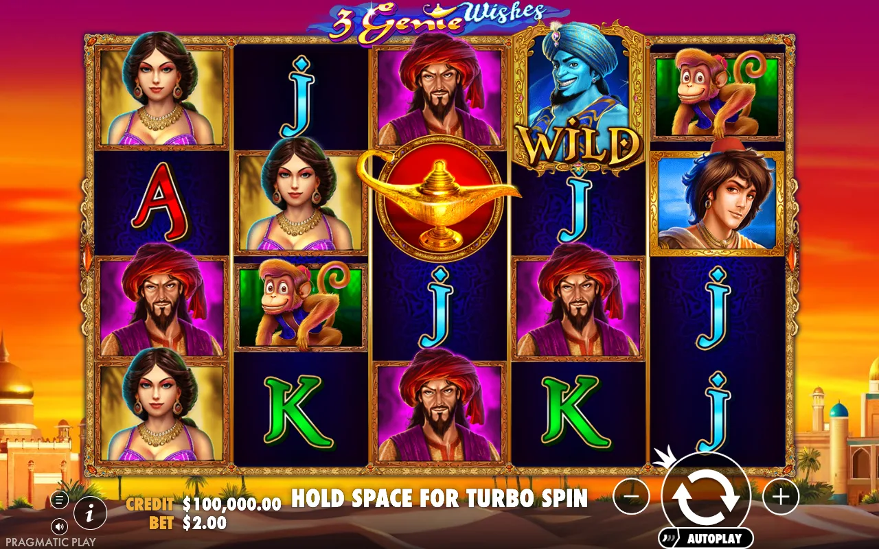 The base game — 3 Genie Wishes