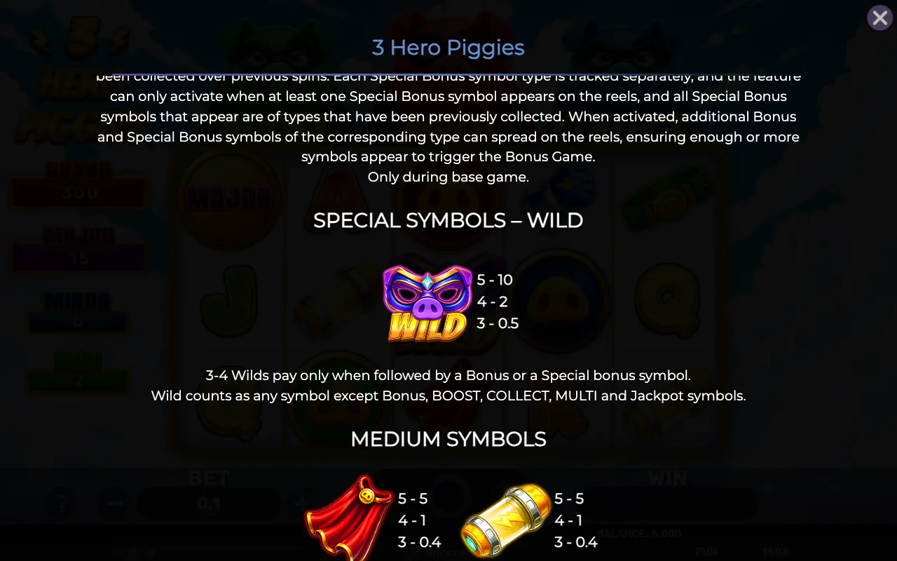 Game rules, page 5 — 3 Hero Piggies