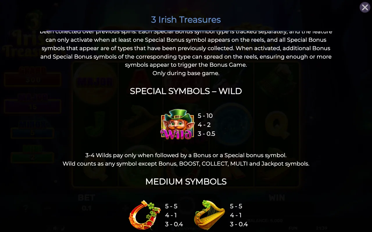 Game rules, page 5 — 3 Irish Treasures