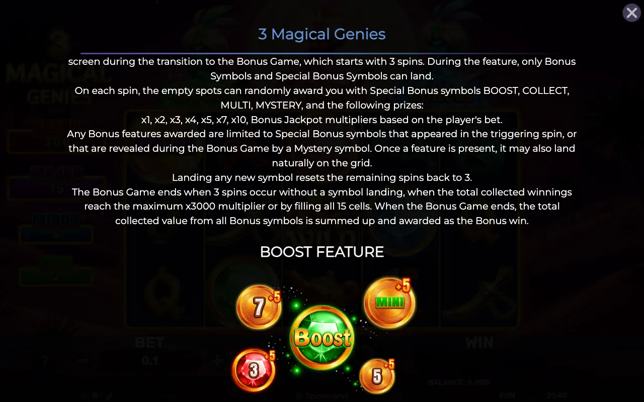 Game rules, page 2 — 3 Magical Genies