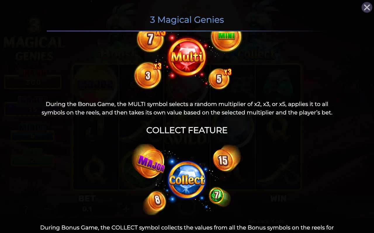 Game rules, page 3 — 3 Magical Genies