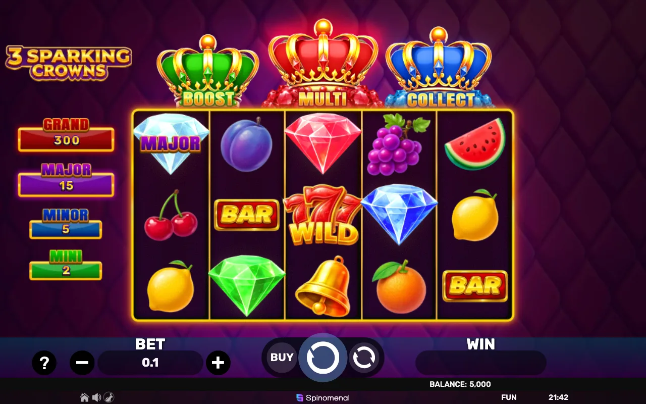 The base game — 3 Sparking Crowns
