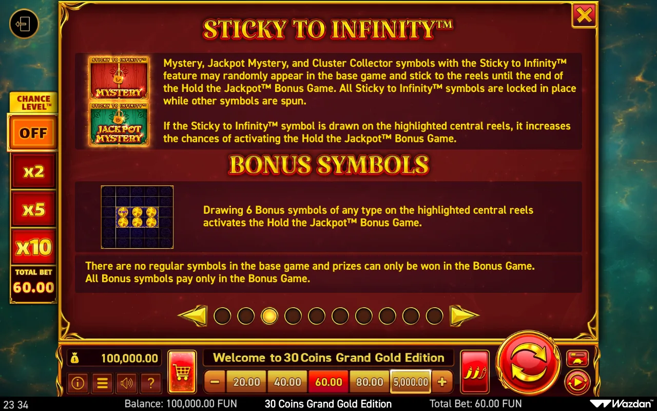 Game rules, page 3 — 30 Coins Grand Gold Edition
