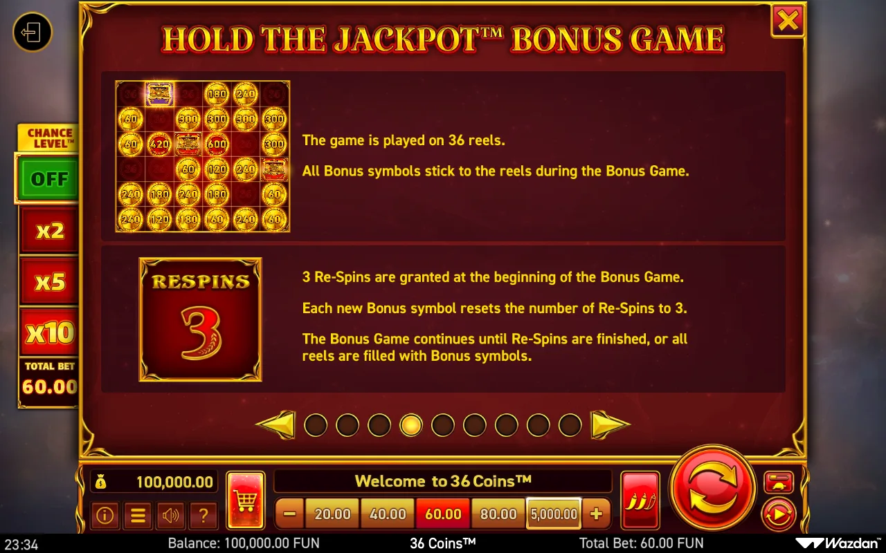 Game rules, page 4 — 36 Coins