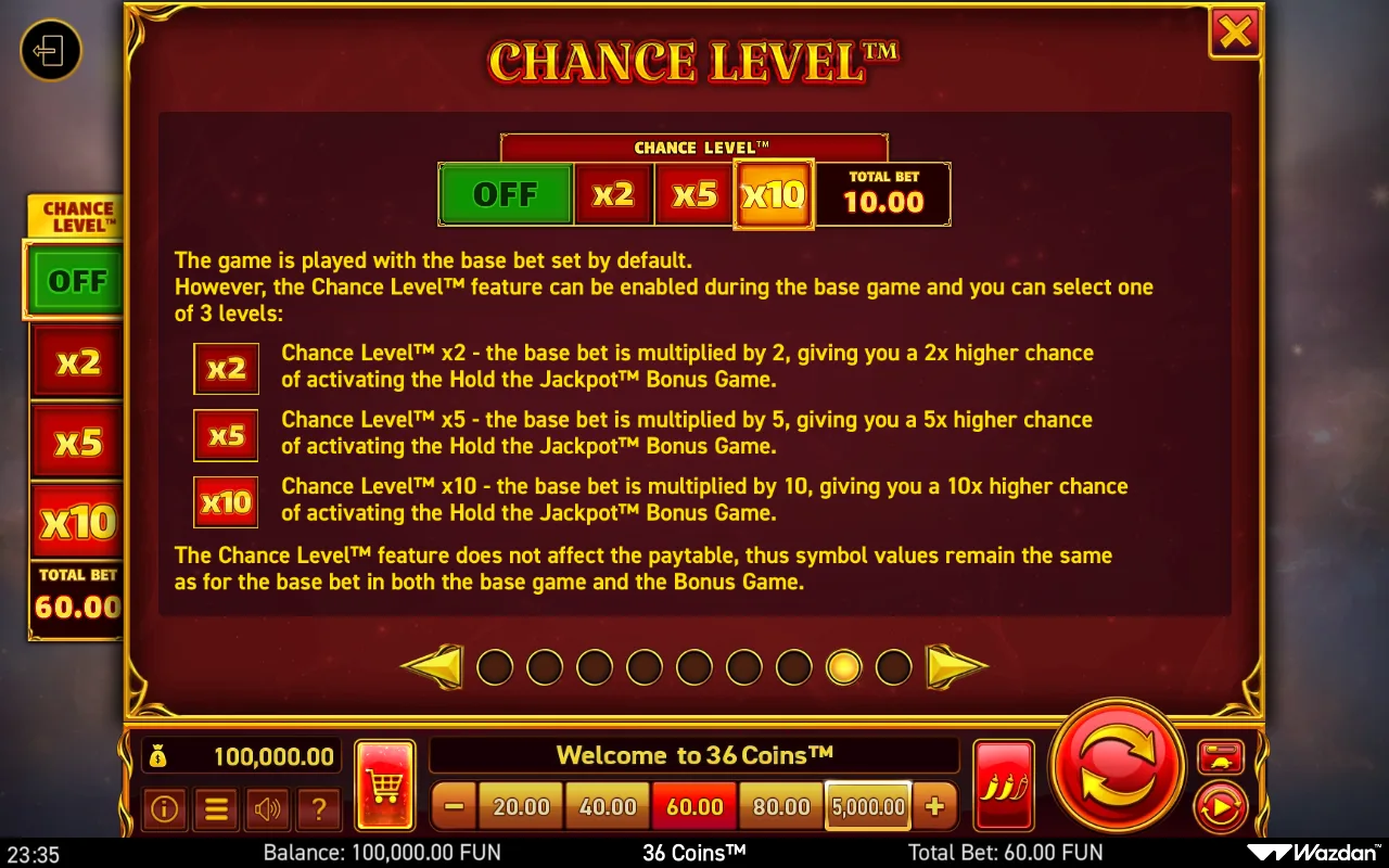 Game rules, page 8 — 36 Coins