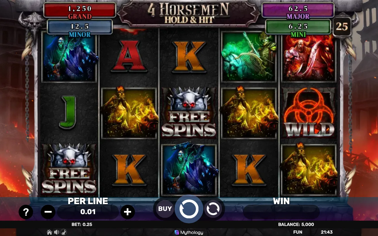 The base game — 4 Horsemen Hold Hit