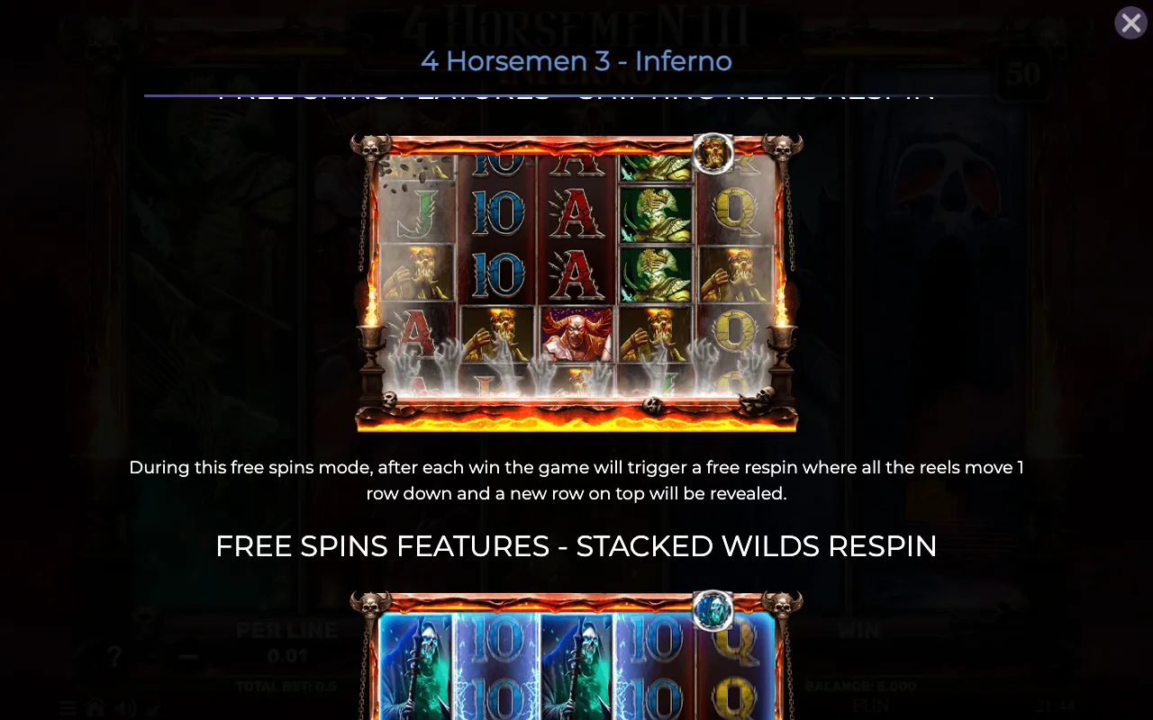 Game rules, page 3 — 4 Horsemen Iii Inferno