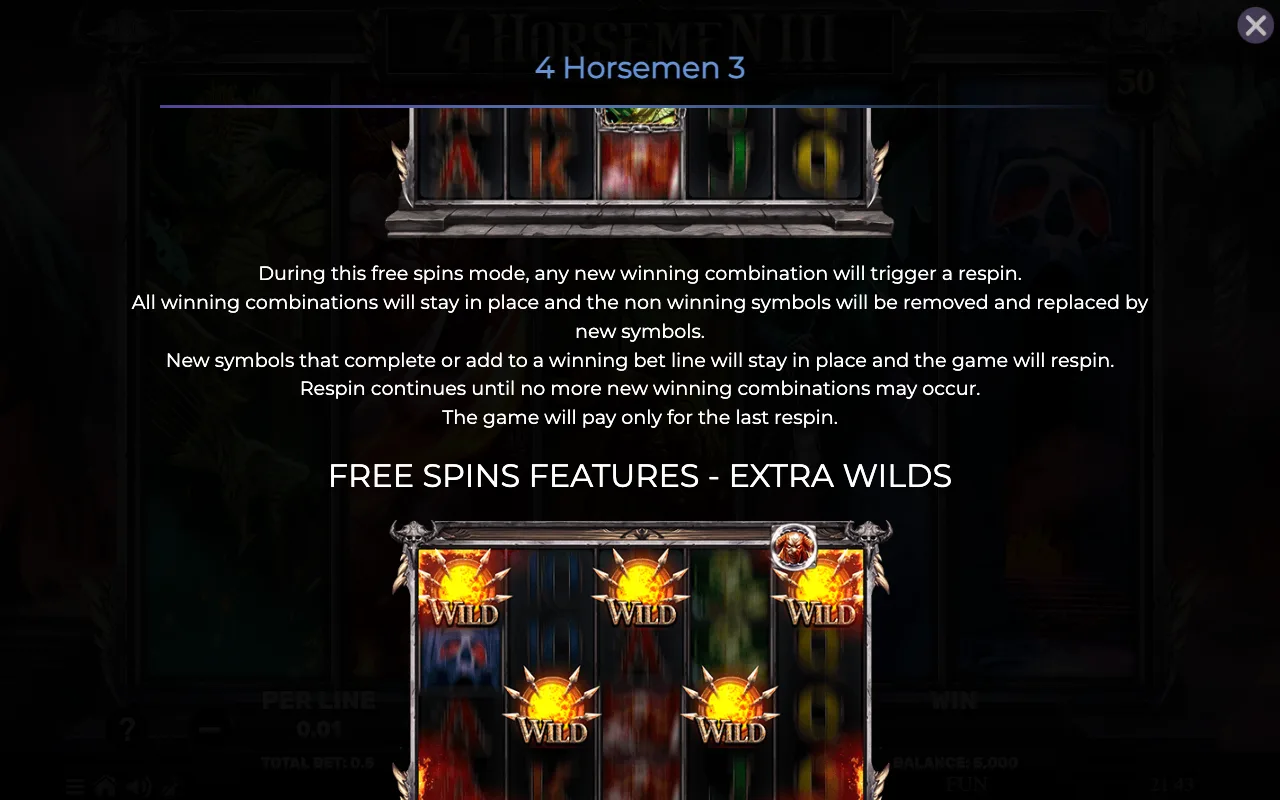 Game rules, page 2 — 4 Horsemen Iii