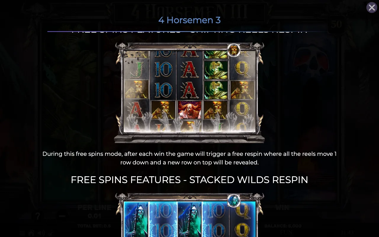 Game rules, page 3 — 4 Horsemen Iii