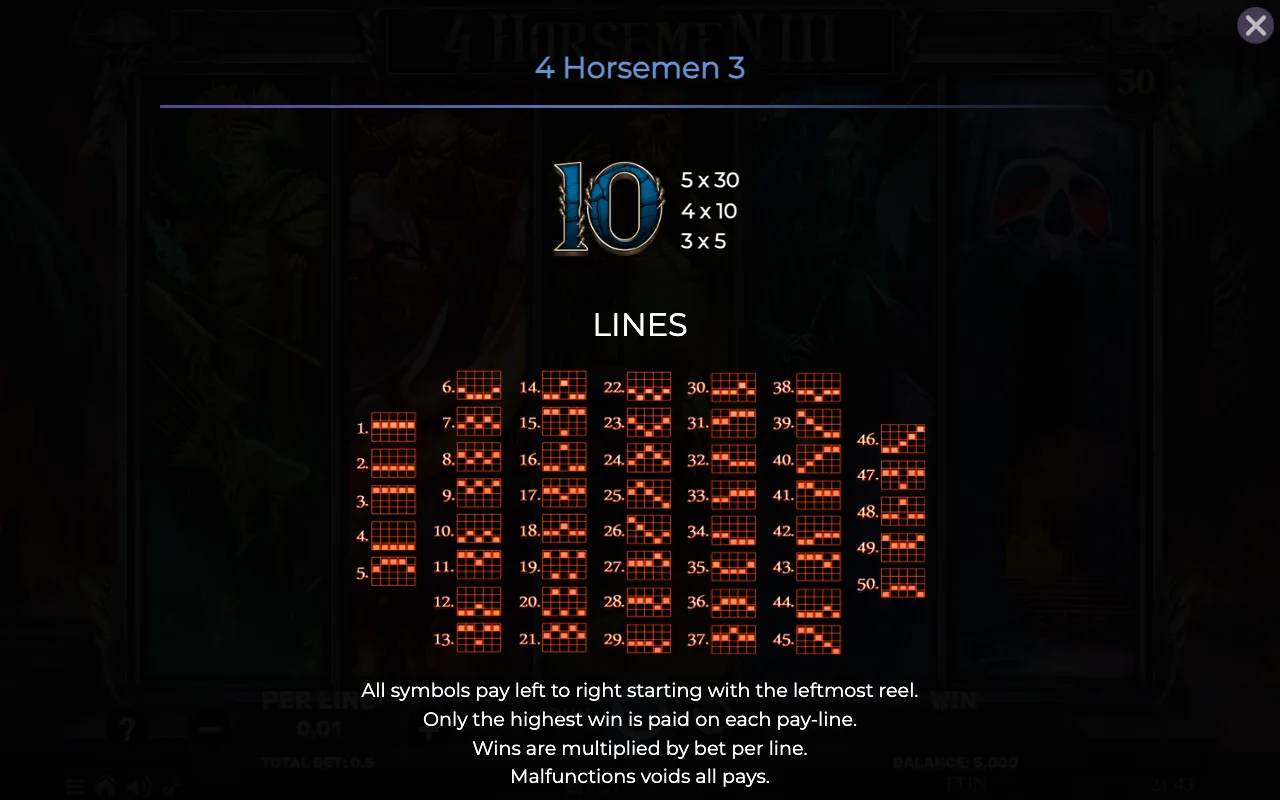 Lines — 4 Horsemen Iii