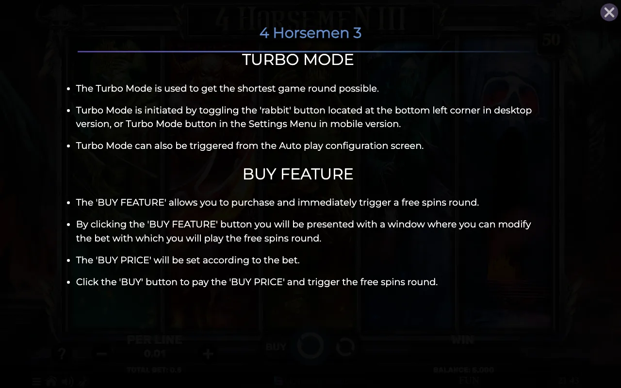 Game rules, page 8 — 4 Horsemen Iii