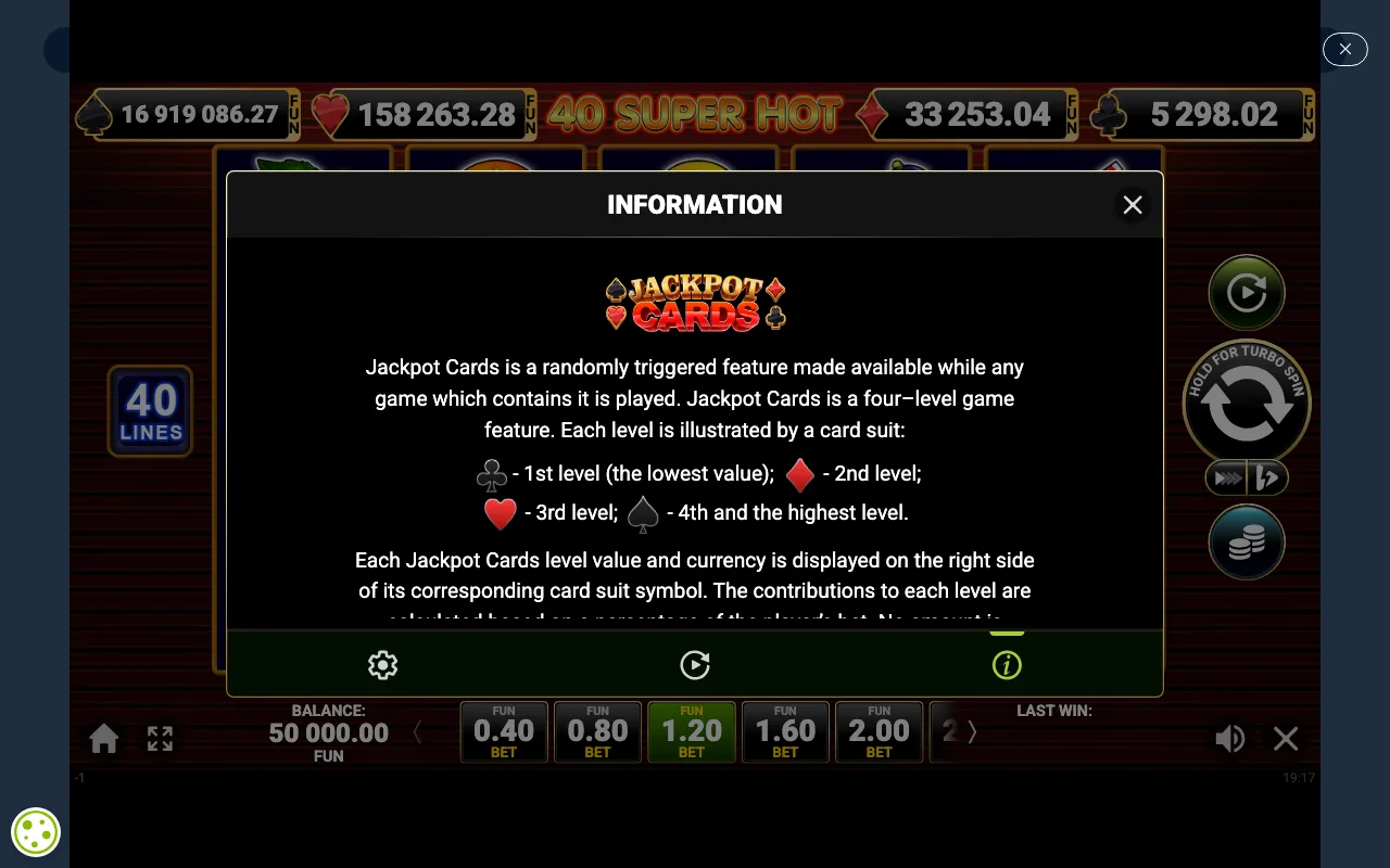 Game rules, page 2 — 40 Super Hot