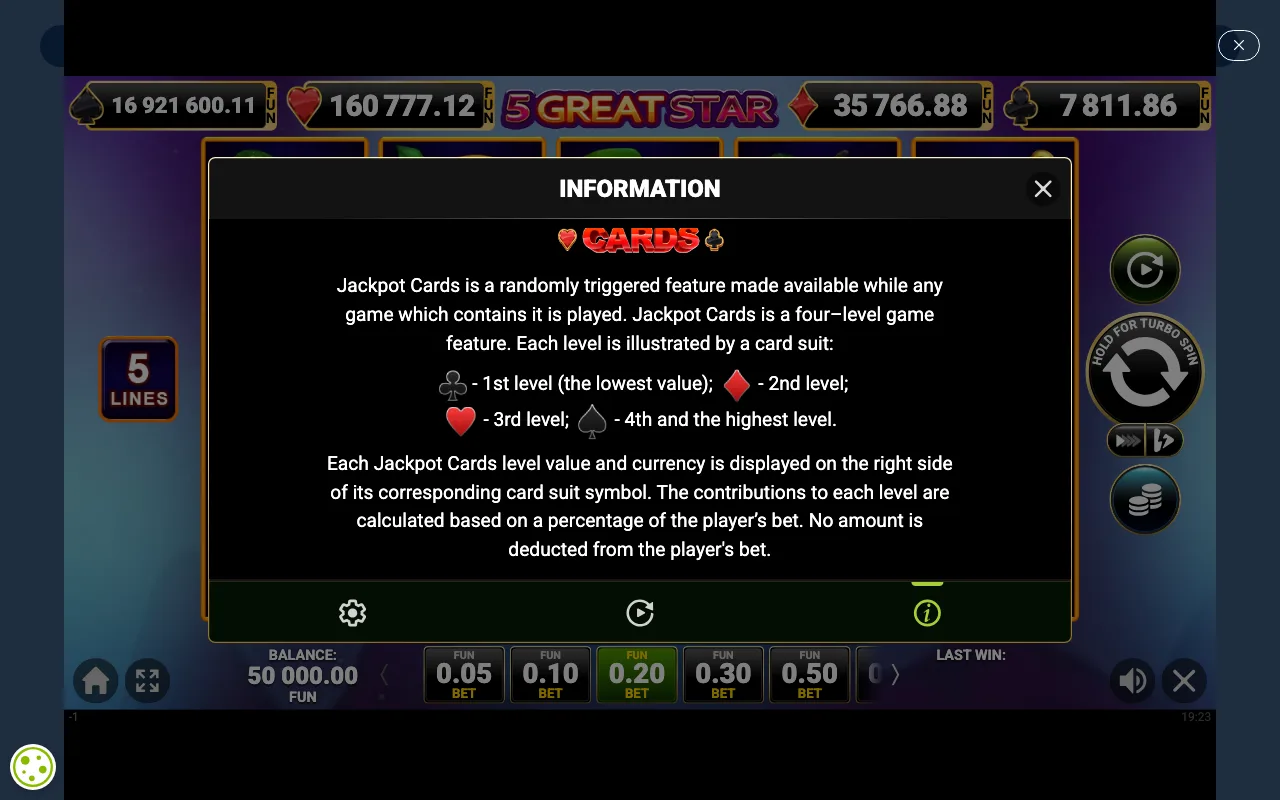Game rules, page 2 — 5 Great Star