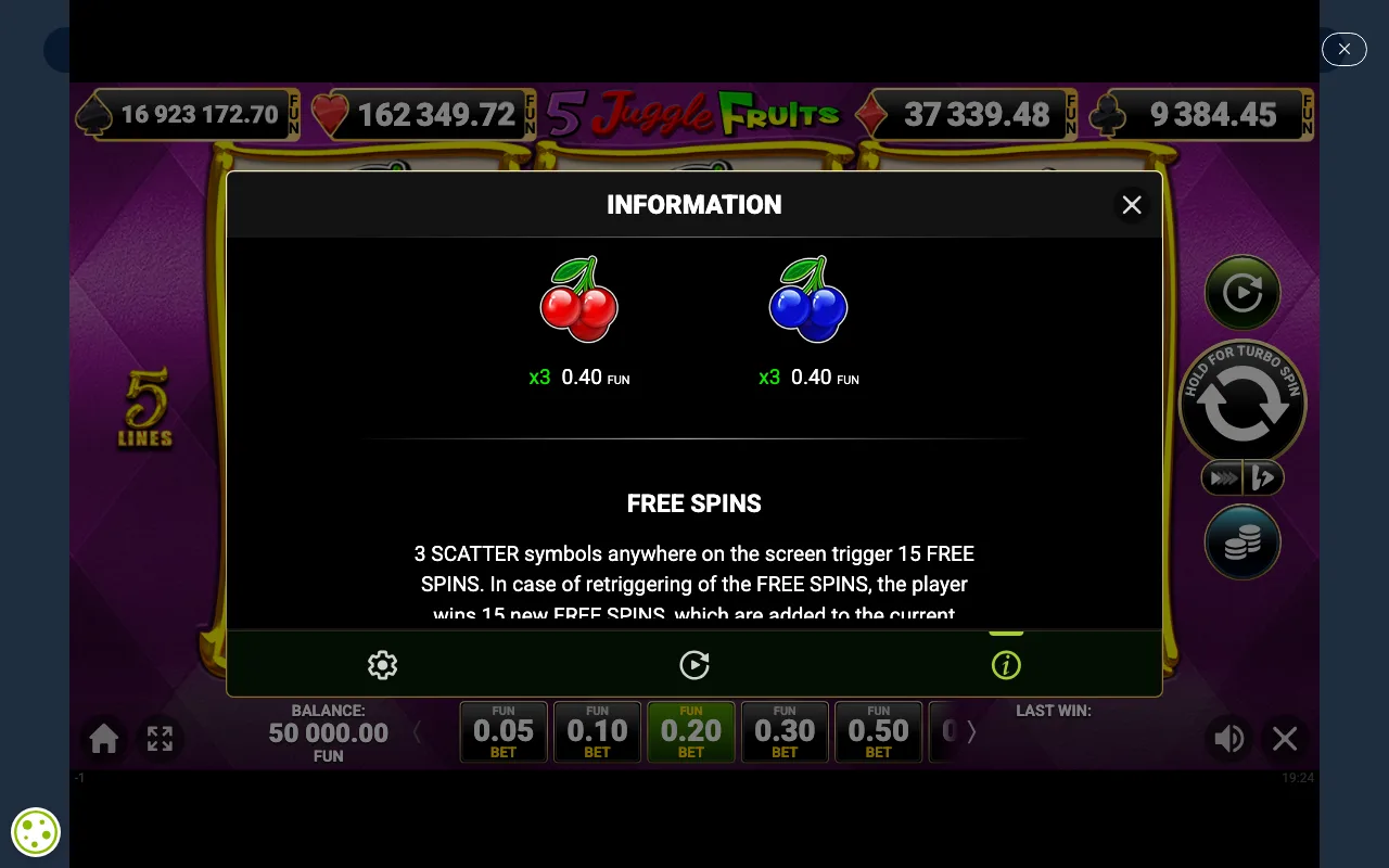 Game rules, page 2 — 5 Juggle Fruits