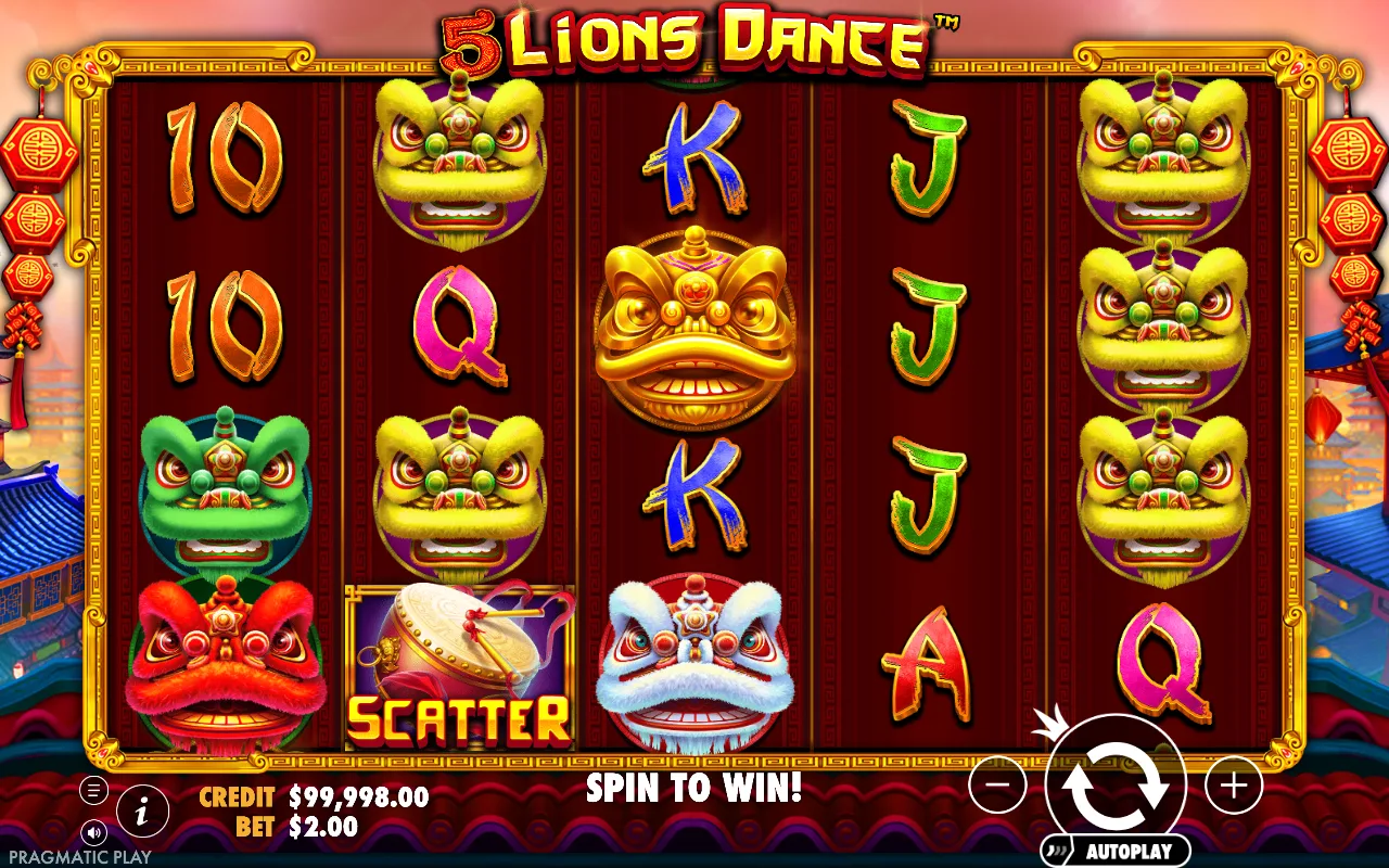 The base game — 5 Lions Dance