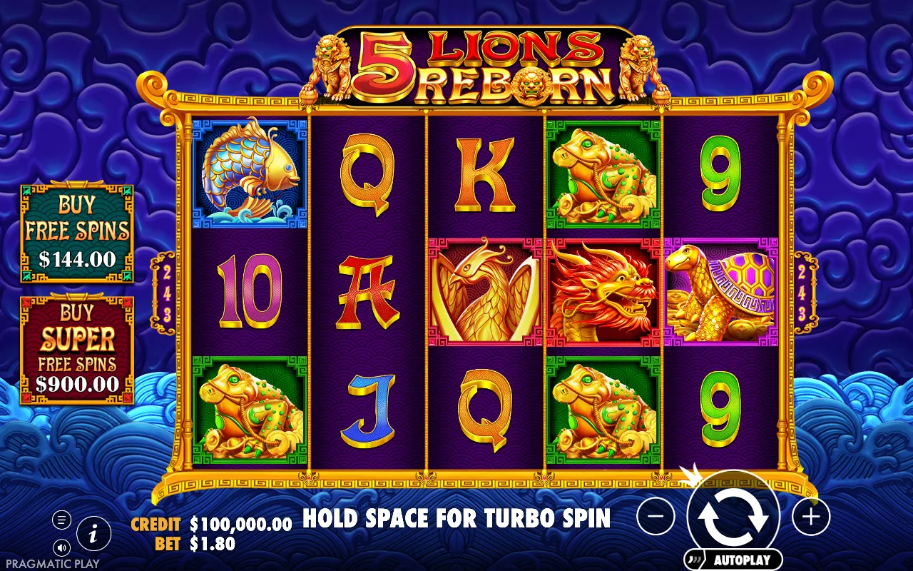 Buying the feature — 5 Lions Reborn