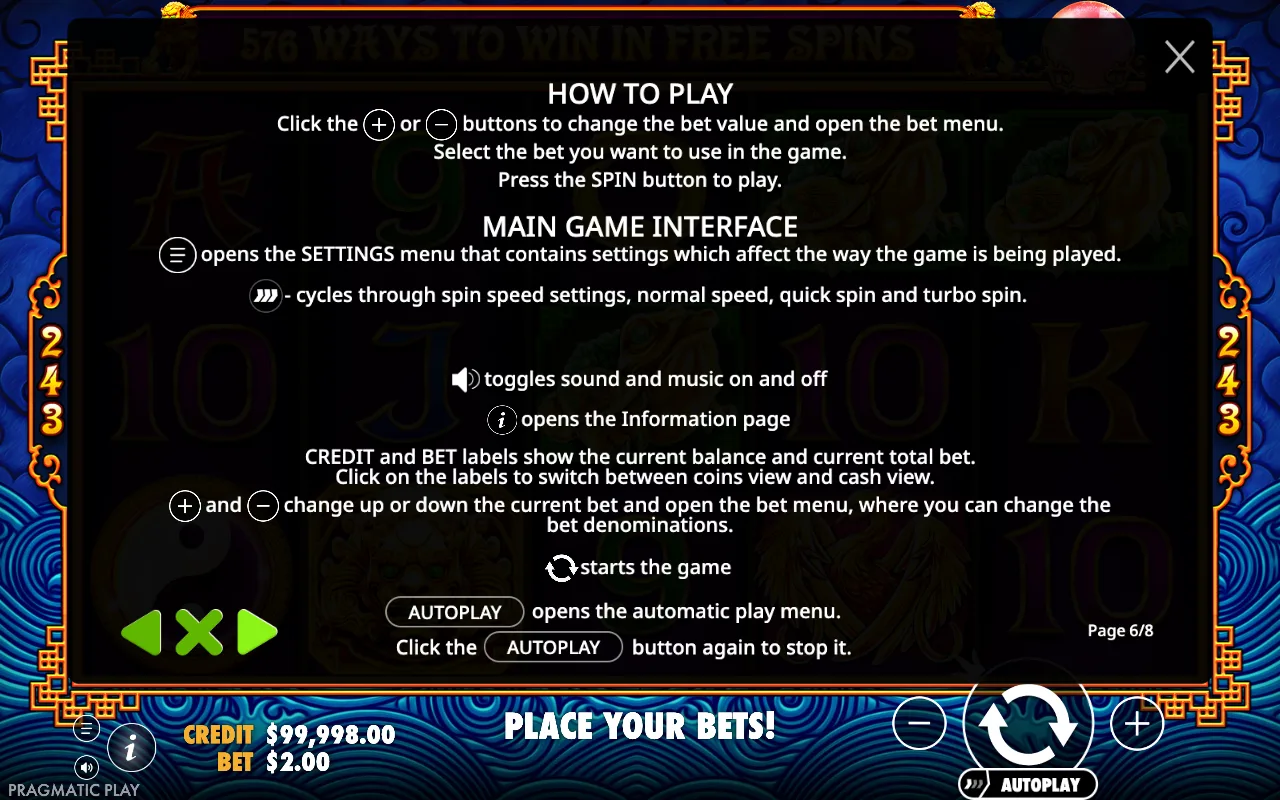 How to play — 5 Lions
