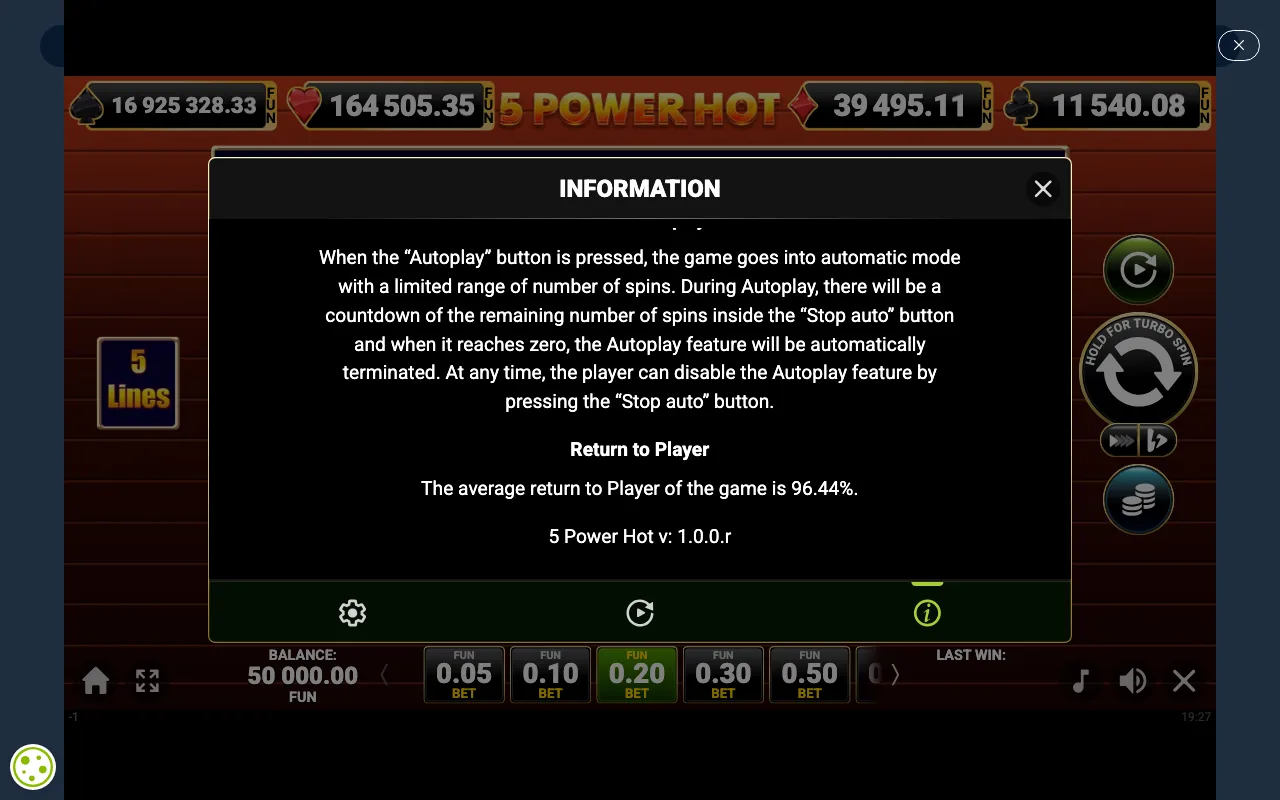 Game rules, page 7 — 5 Power Hot