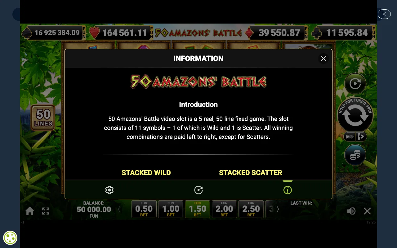Game rules, page 1 — 50 Amazons Battle
