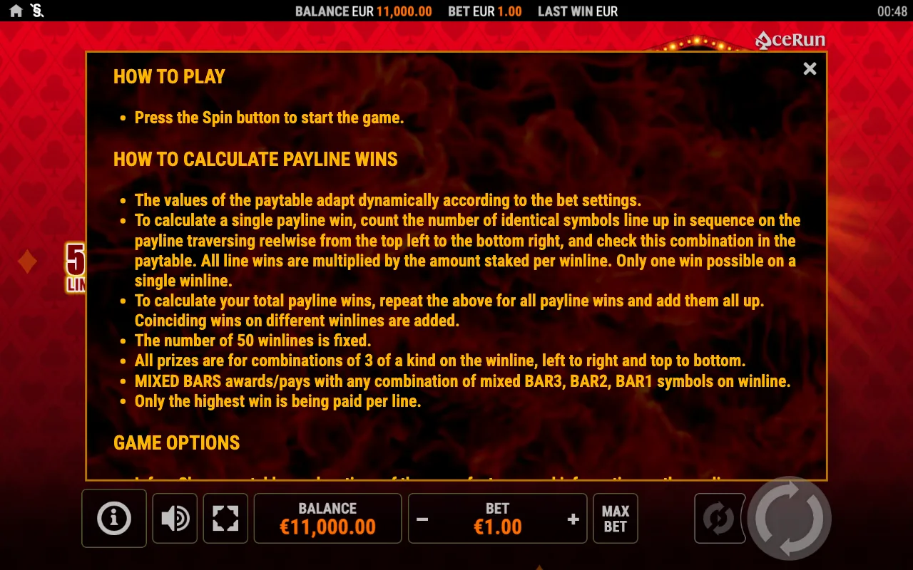 Comment jouer — 50 Jokers Hotfire