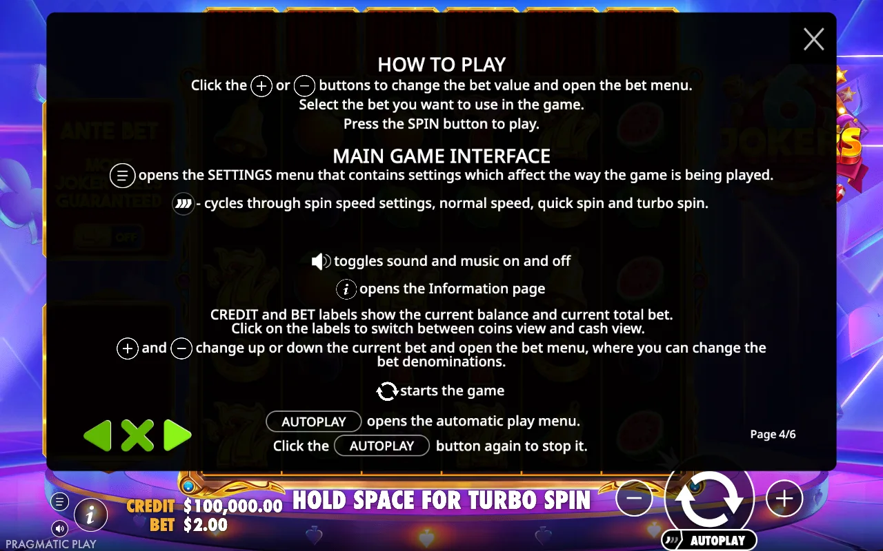 How to play — 6 Jokers