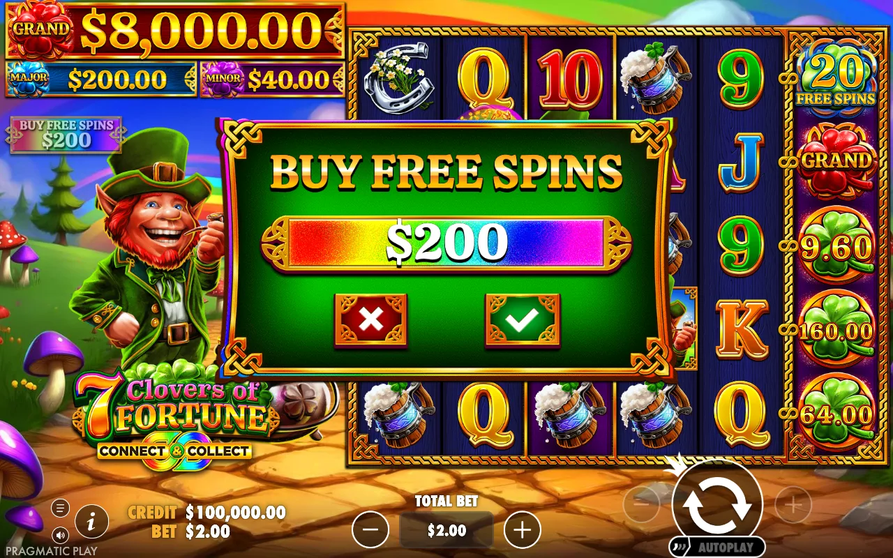 Buying the feature — 7 Clovers of Fortune