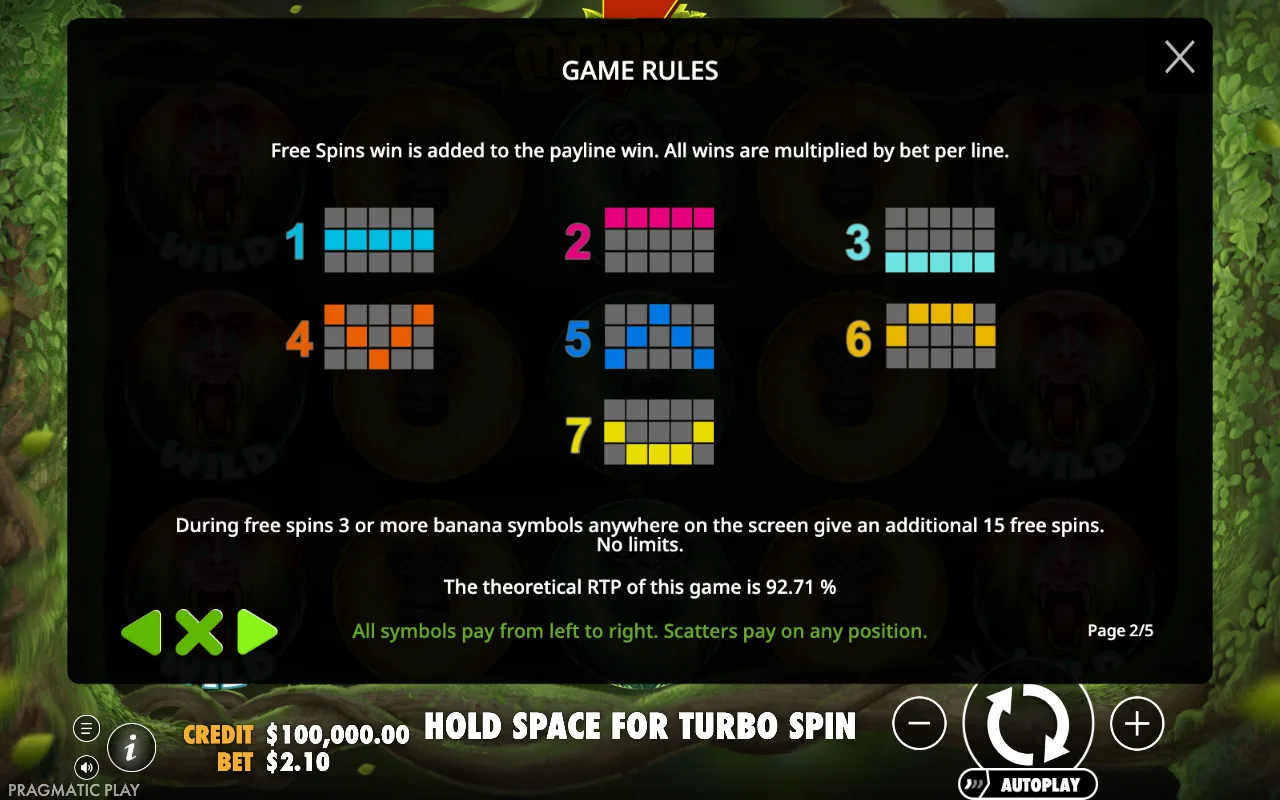 Game rules — 7 Monkeys