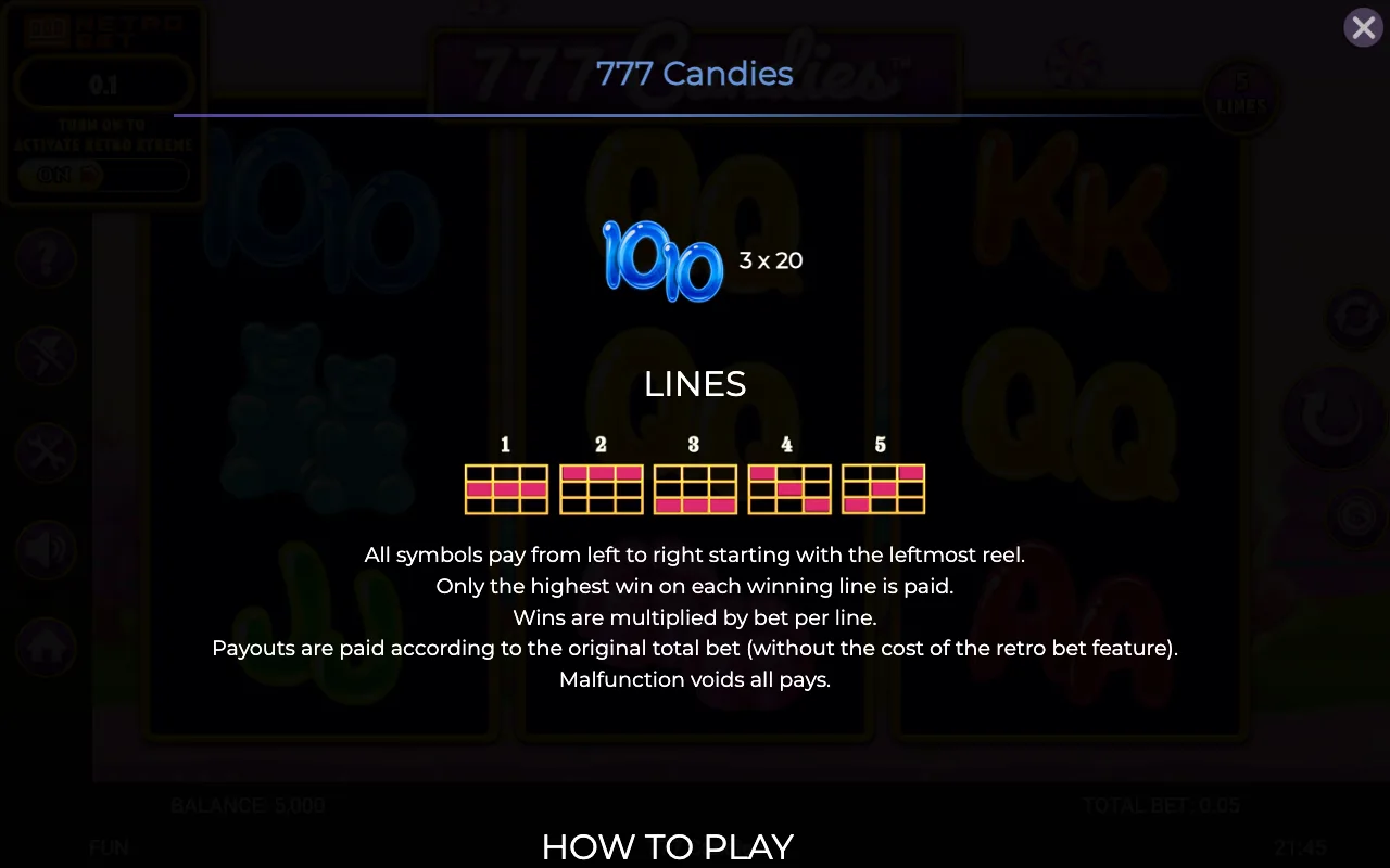 Lines — 777 Candies