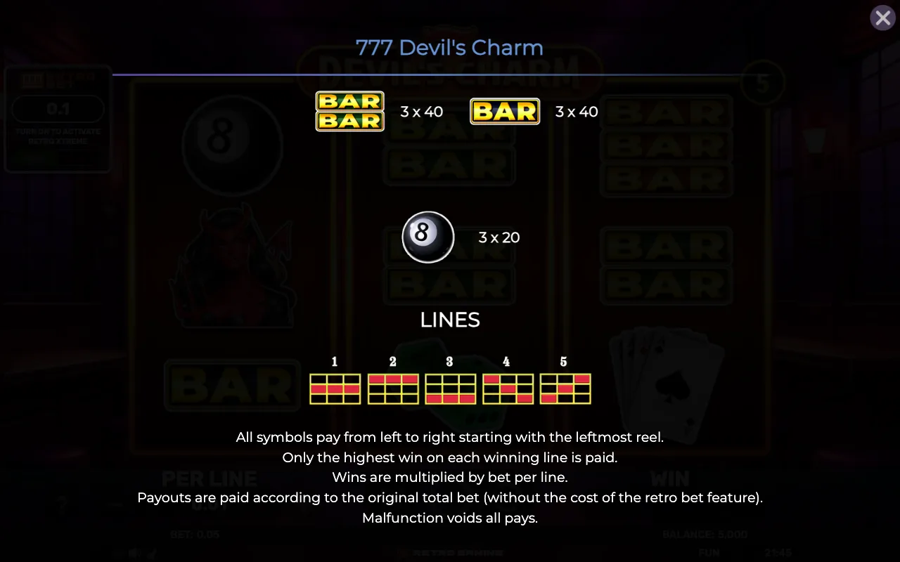 Lines — 777 Devils Charm
