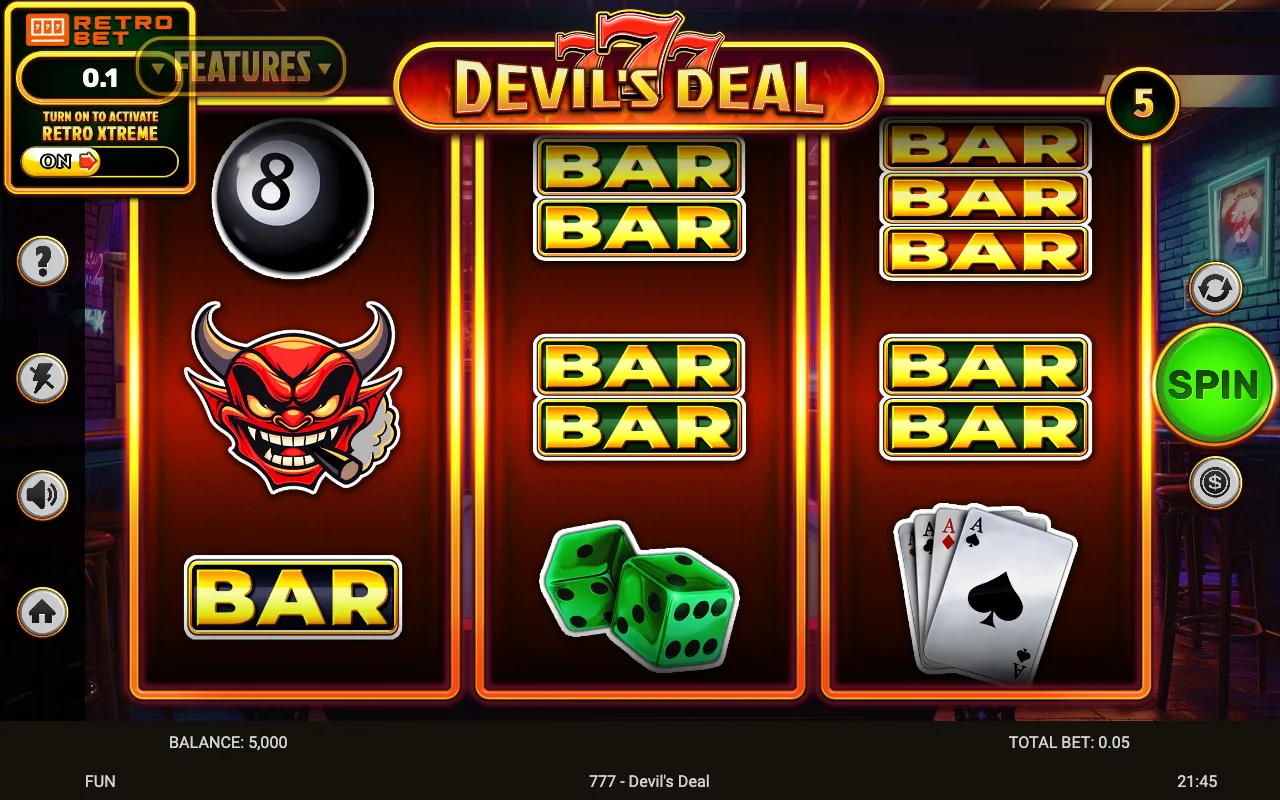 The base game — 777 Devils Deal