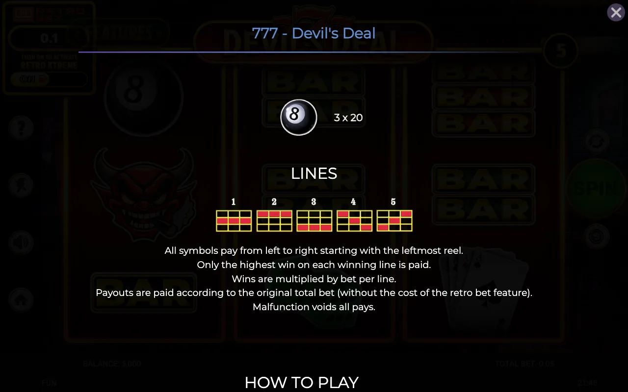 Lines — 777 Devils Deal