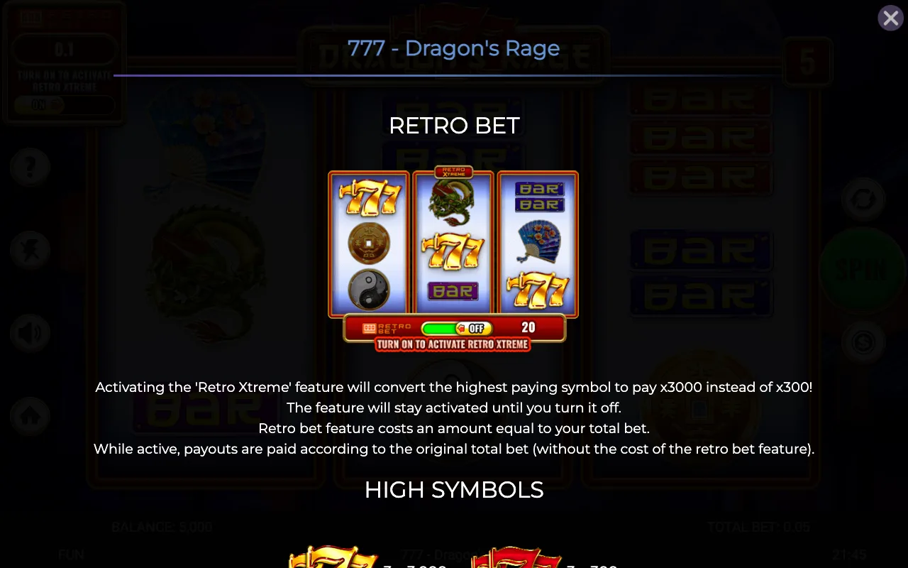 Game rules, page 1 — 777 Dragons Rage