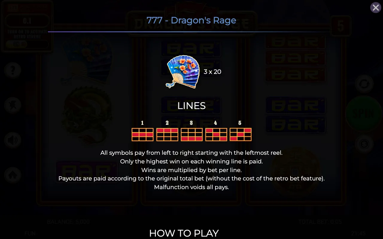 Lines — 777 Dragons Rage