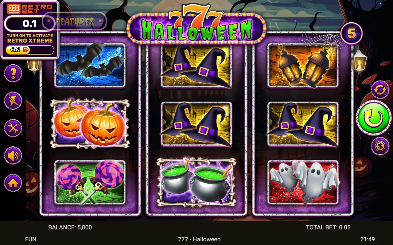 The base game — 777 Halloween