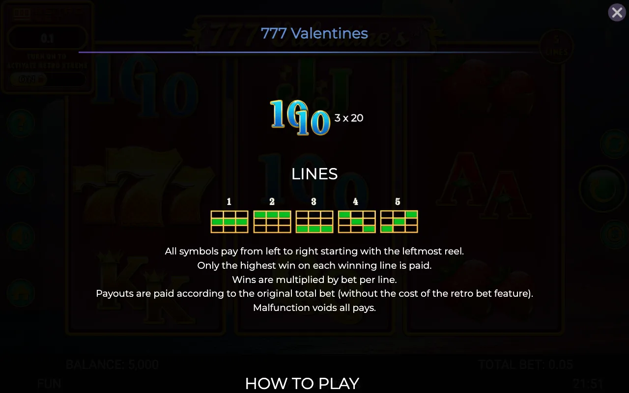 Lines — 777 Valentines
