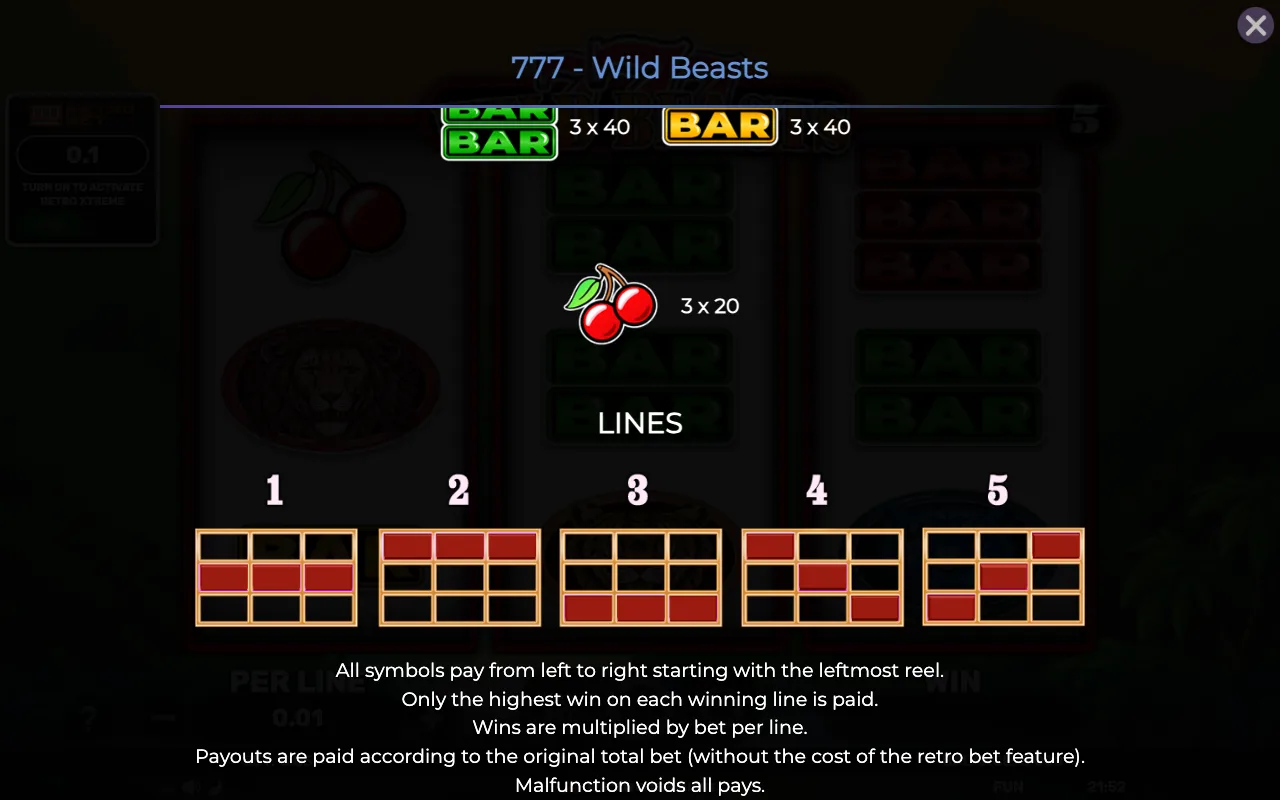 Lines — 777 Wild Beasts