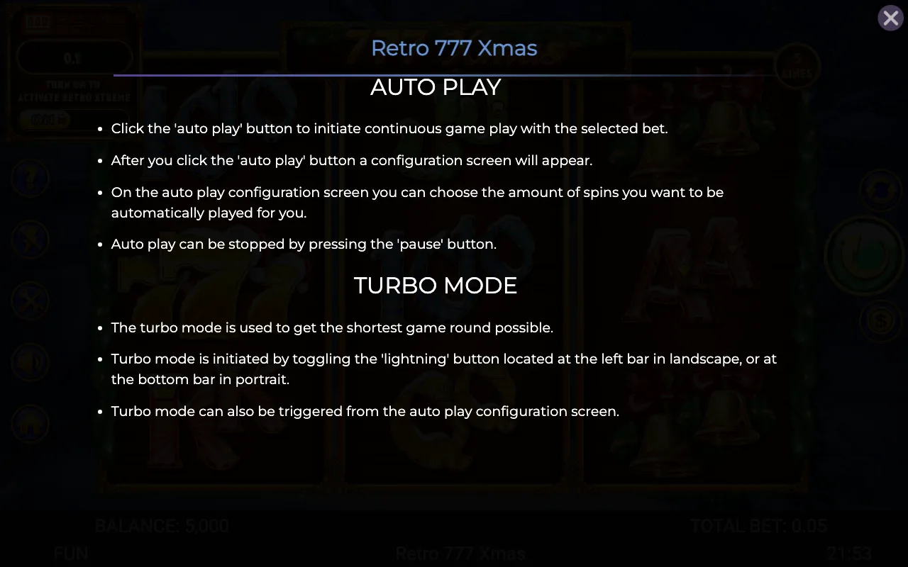 Game rules, page 5 — 777 Xmas