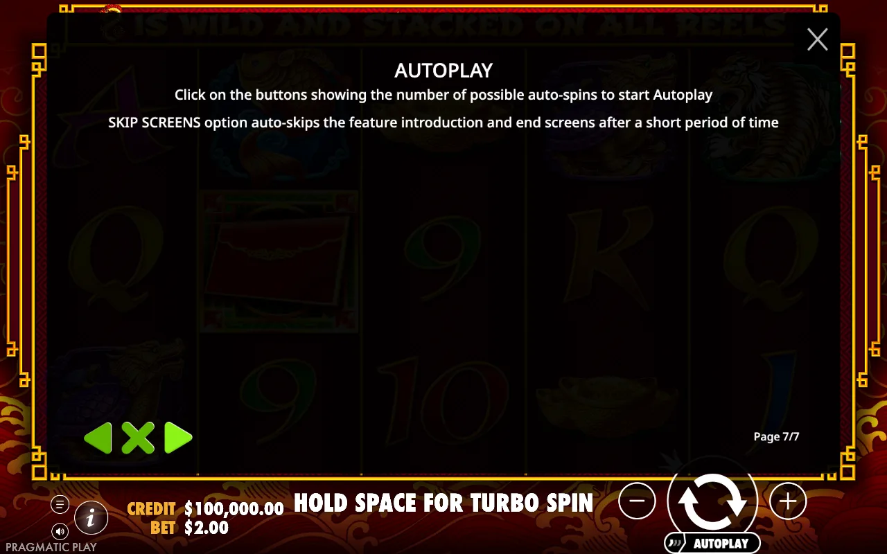 Autoplay — 8 Dragons