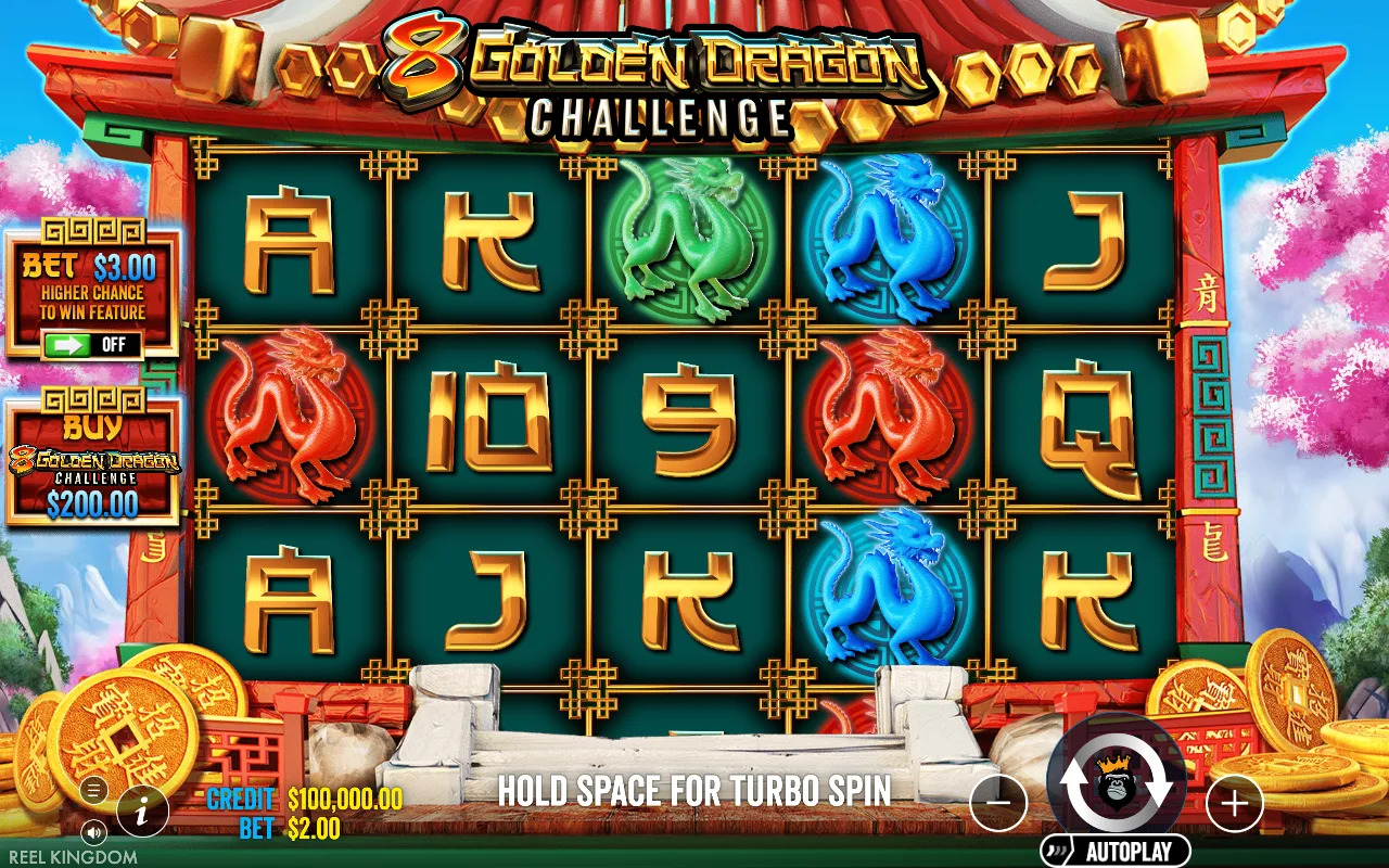 The base game — 8 Golden Dragon Challenge