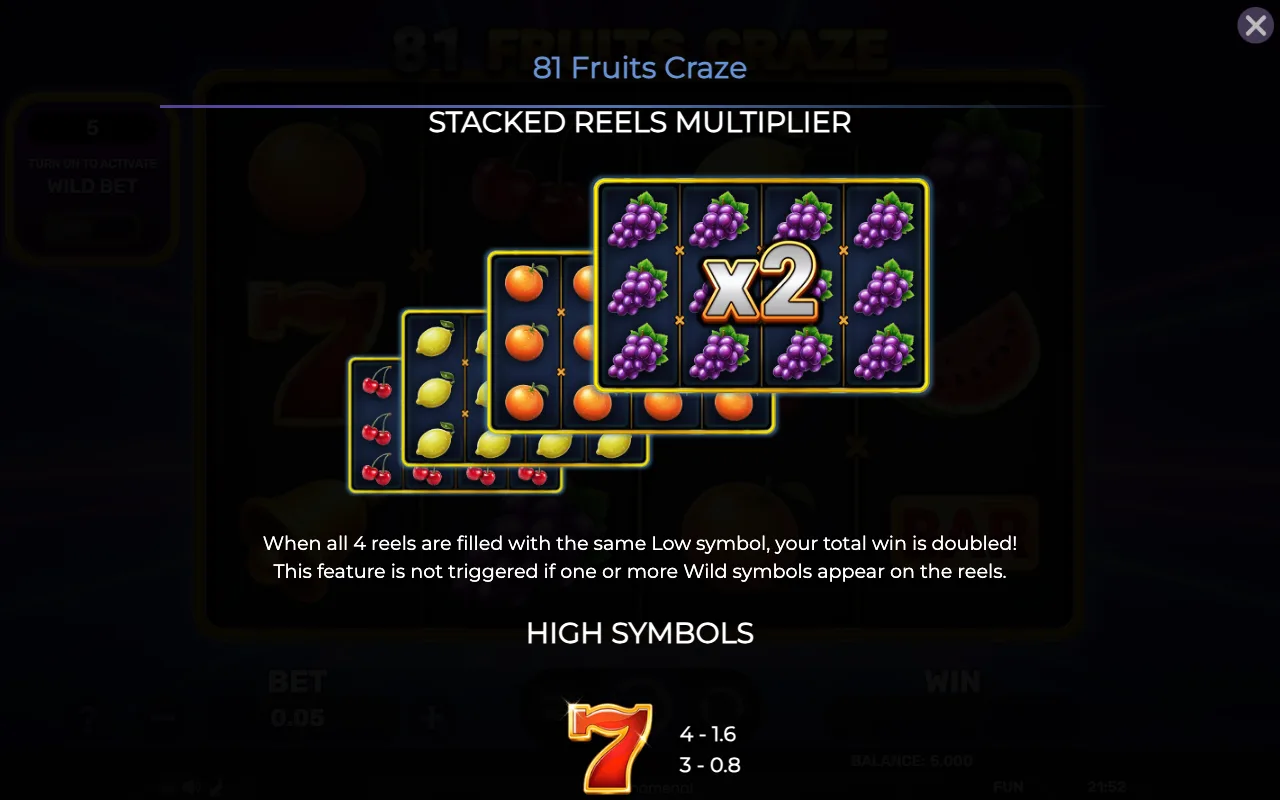 Game rules, page 3 — 81 Fruits Craze