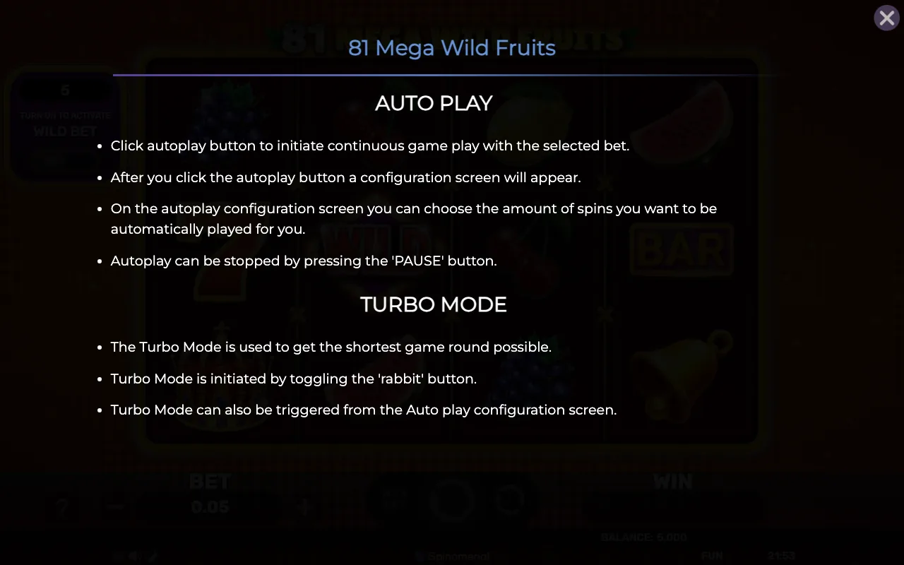 Game rules, page 7 — 81 Mega Wild Fruits