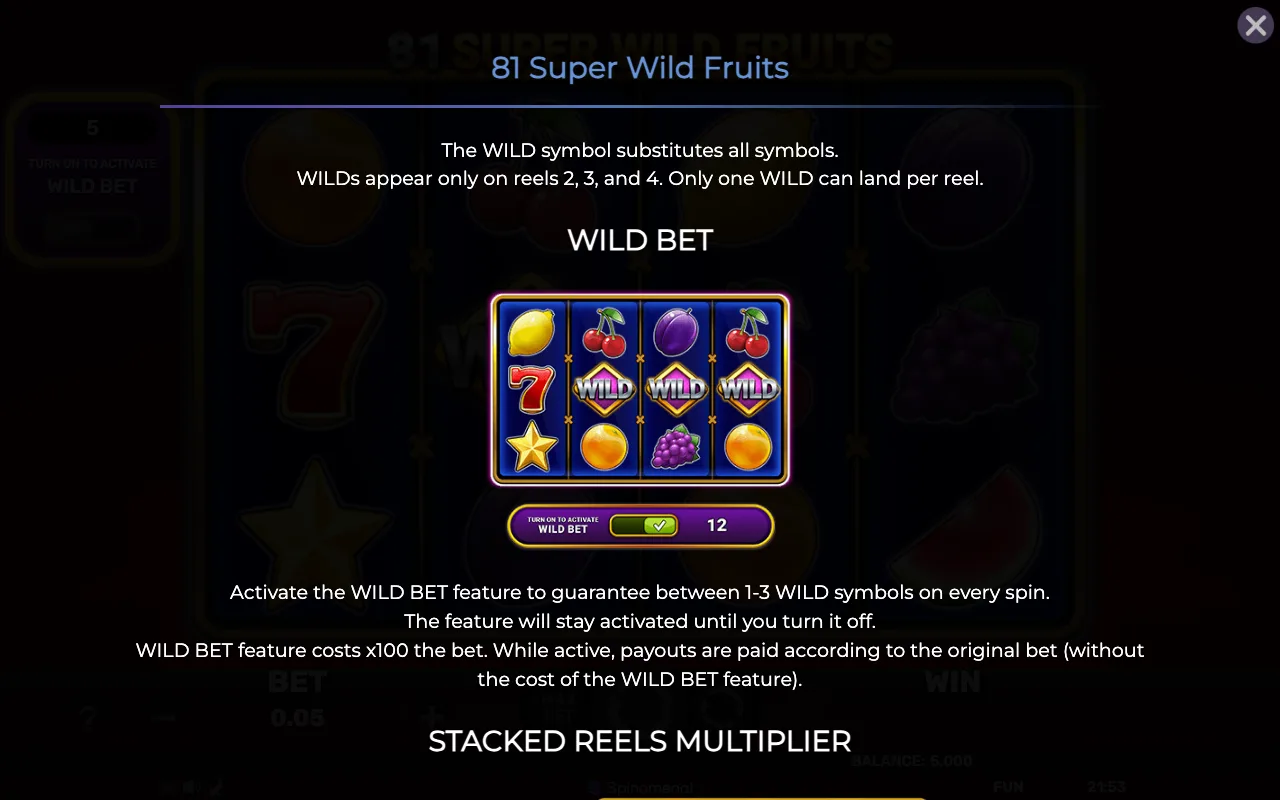 Wild bet — 81 Super Wild Fruits