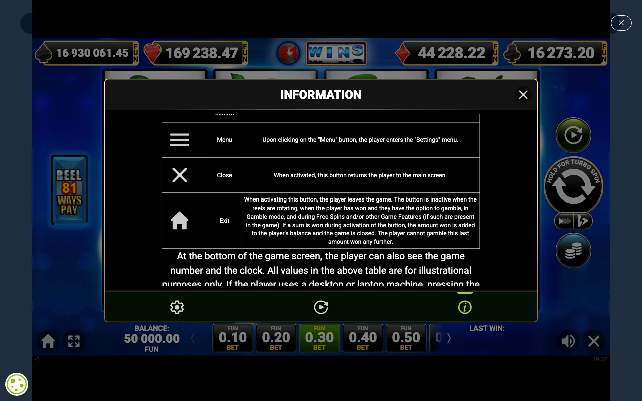 Game rules, page 7 — 81 Wins