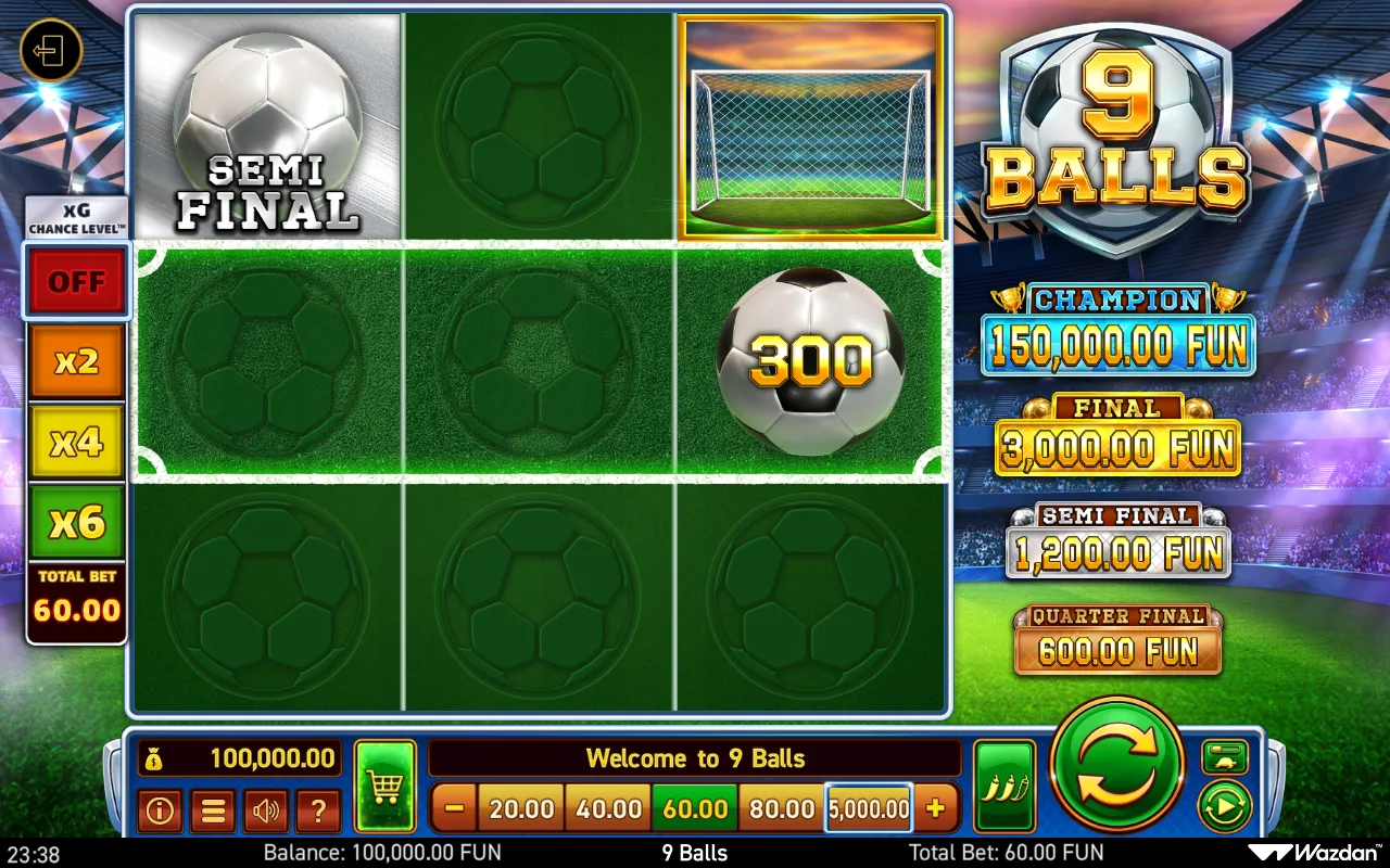 The base game — 9 Balls